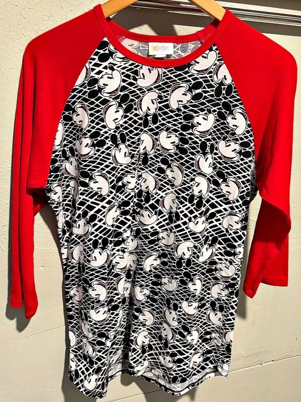 Lularoe Disney Mickey Mouse Long Sleeve Medium (8)